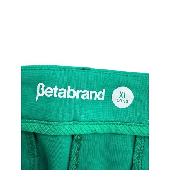 Betabrand Women's Turquoise Green High Waist Lite Trouser Pants Size XL - Picture 3 of 4